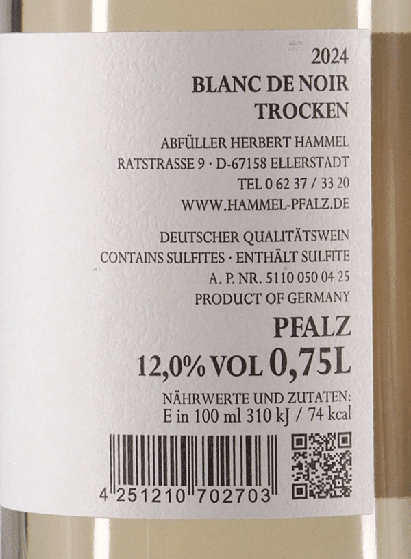 Hammel Blanc de Noir