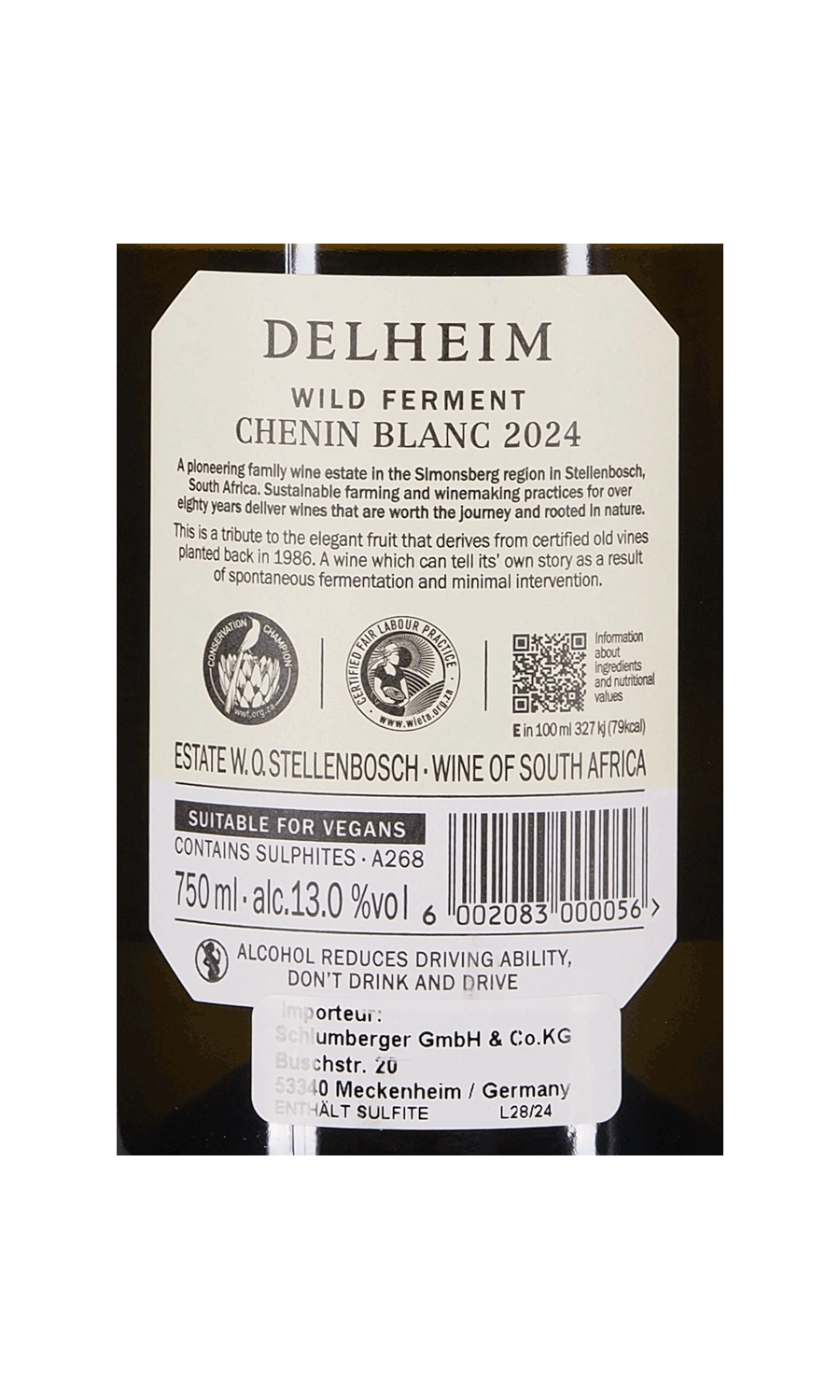 Delheim Chenin Blanc Wild Ferment