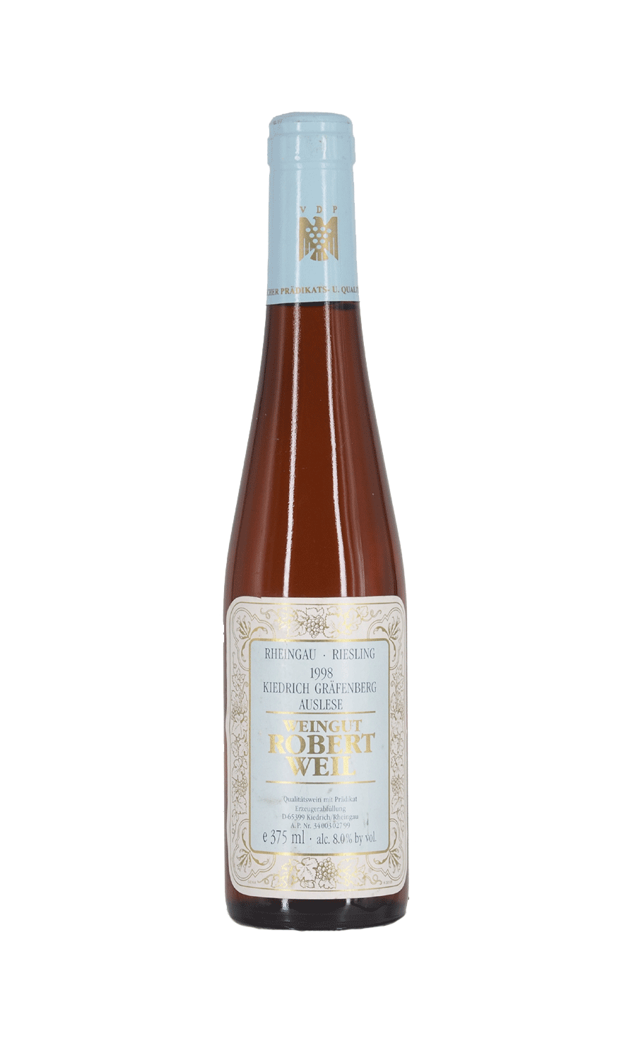 Robert Weil Kiedricher Gräfenberg Riesling Auslese 1998 - 0,375 L