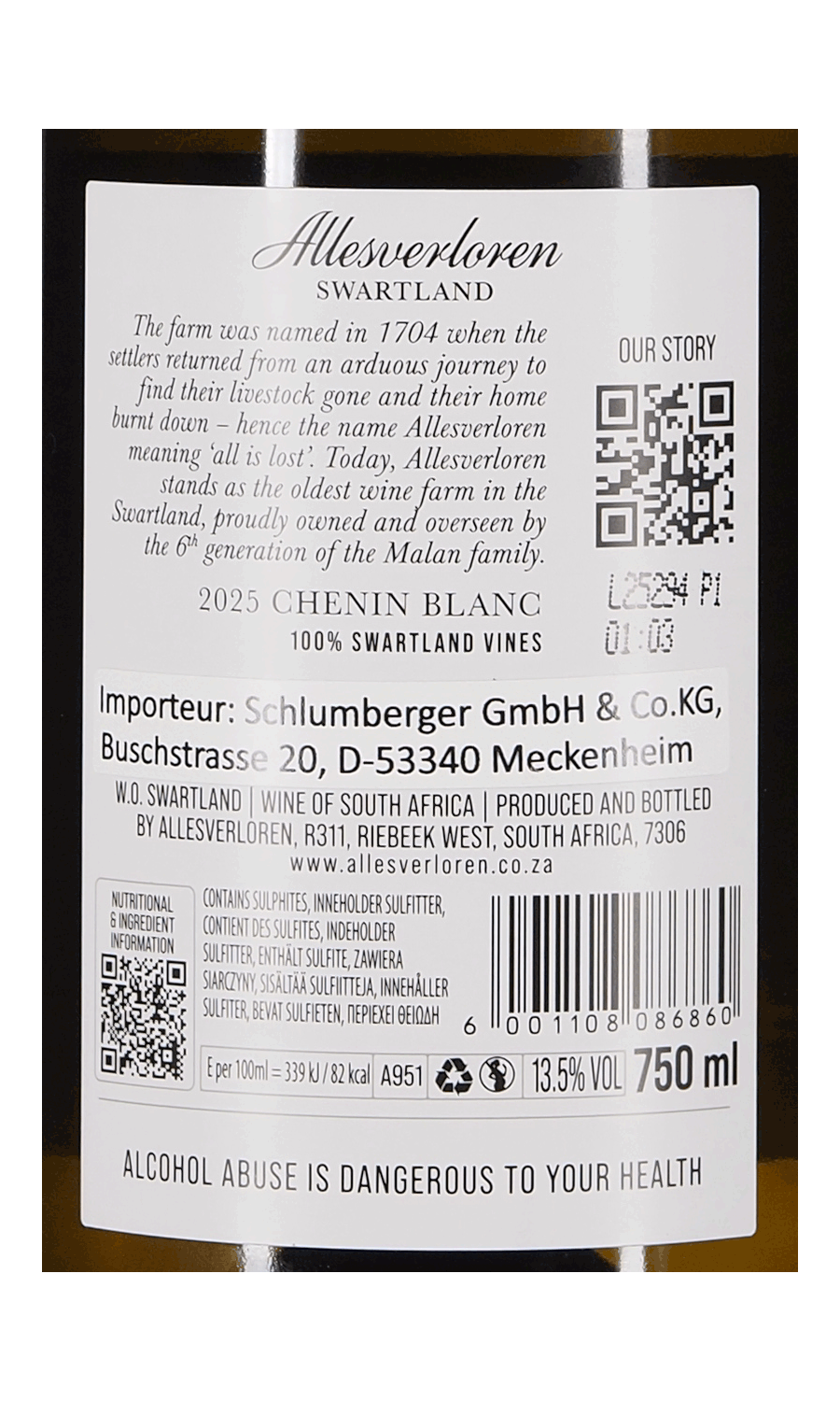 Allesverloren Chenin Blanc