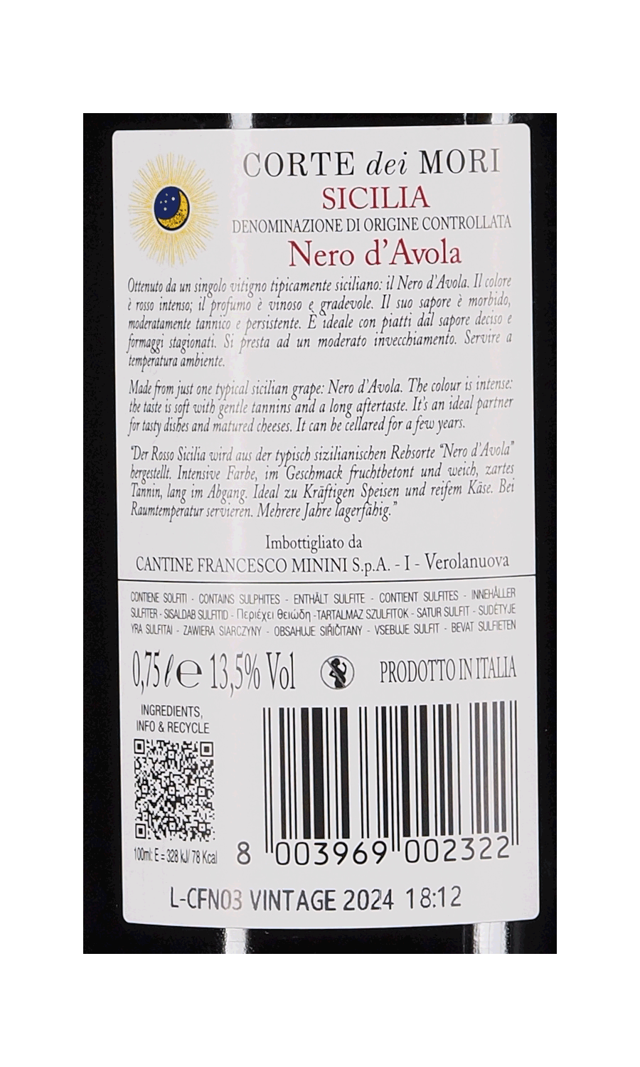Corte dei Mori Nero D'Avola
