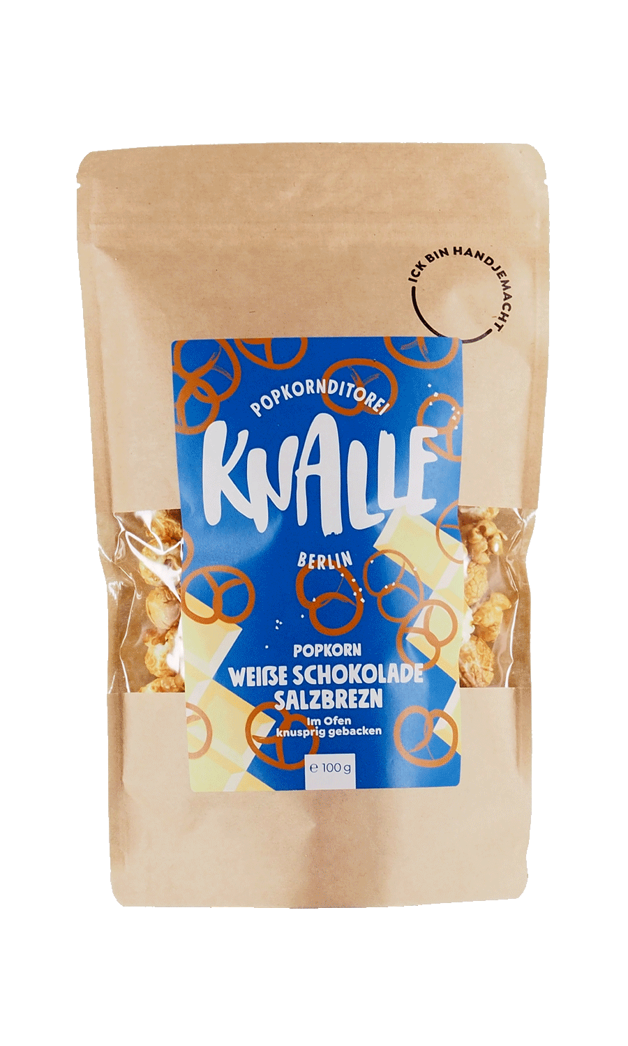 Knalle Popcorn Weiße Schokolade Salzbrezel