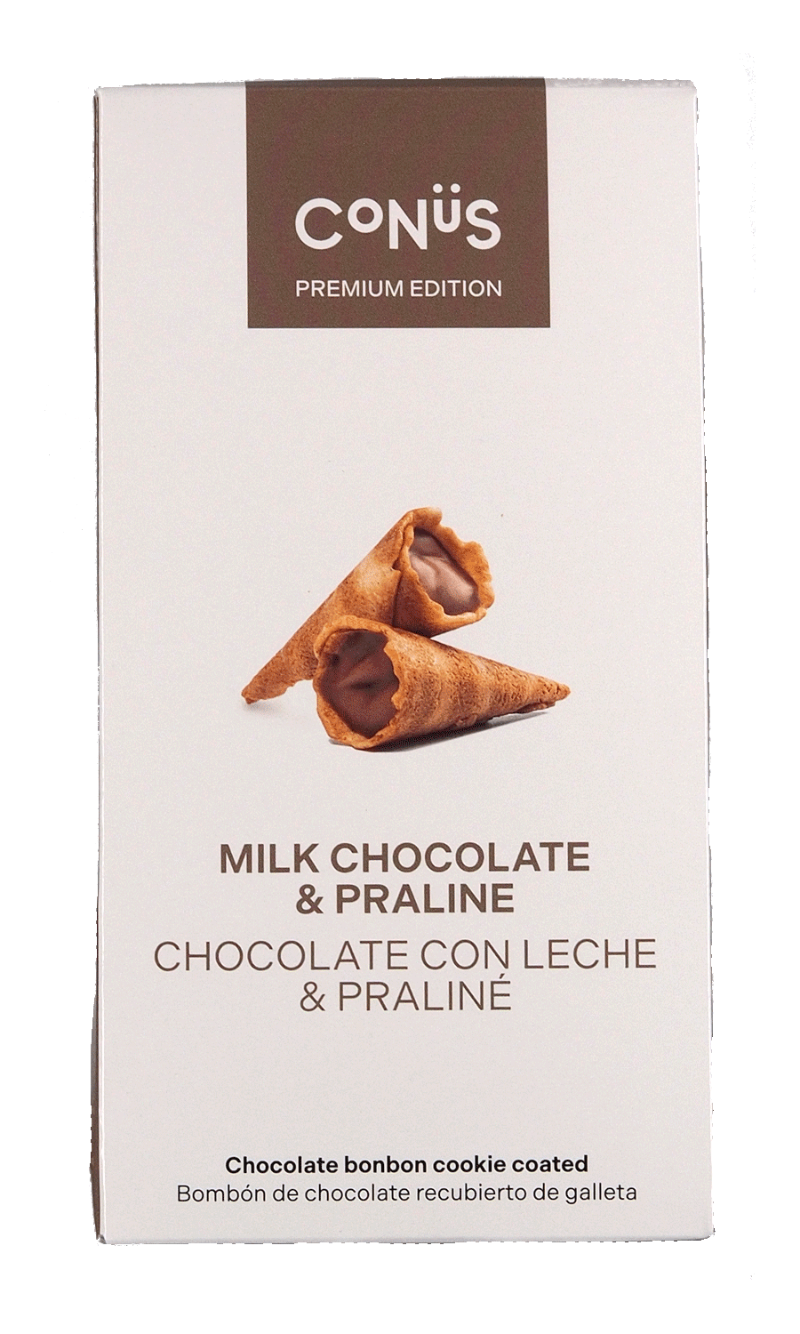 Conüs Waffeltütchen mit Choco leche y praliné