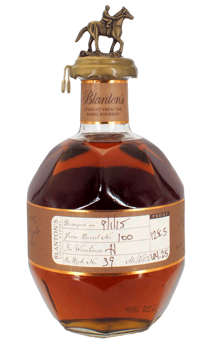 Blanton's Bourbon Whiskey Straight from the Barrel