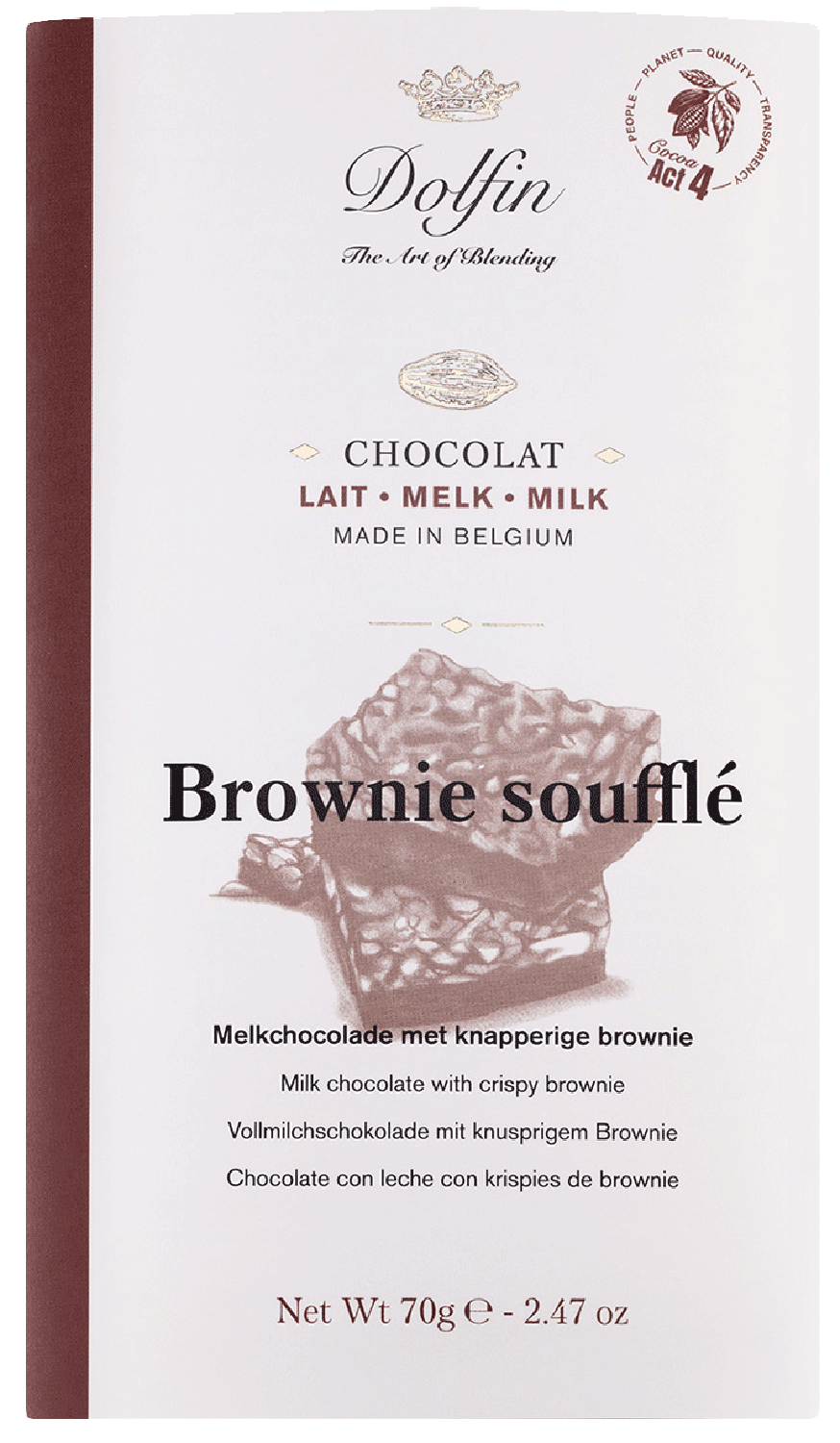 Dolfin Schokolade Vollmilch Brownie Soufflé