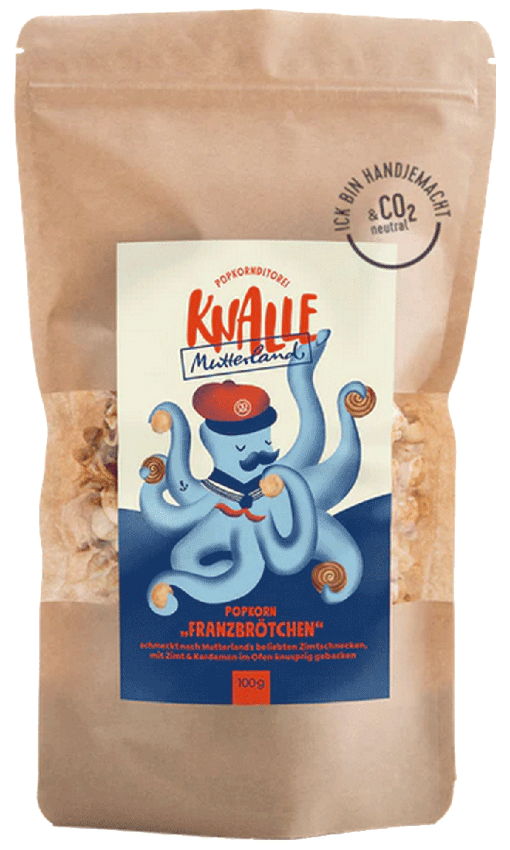 Knalle Popcorn Franzbrötchen Zimtschnecke
