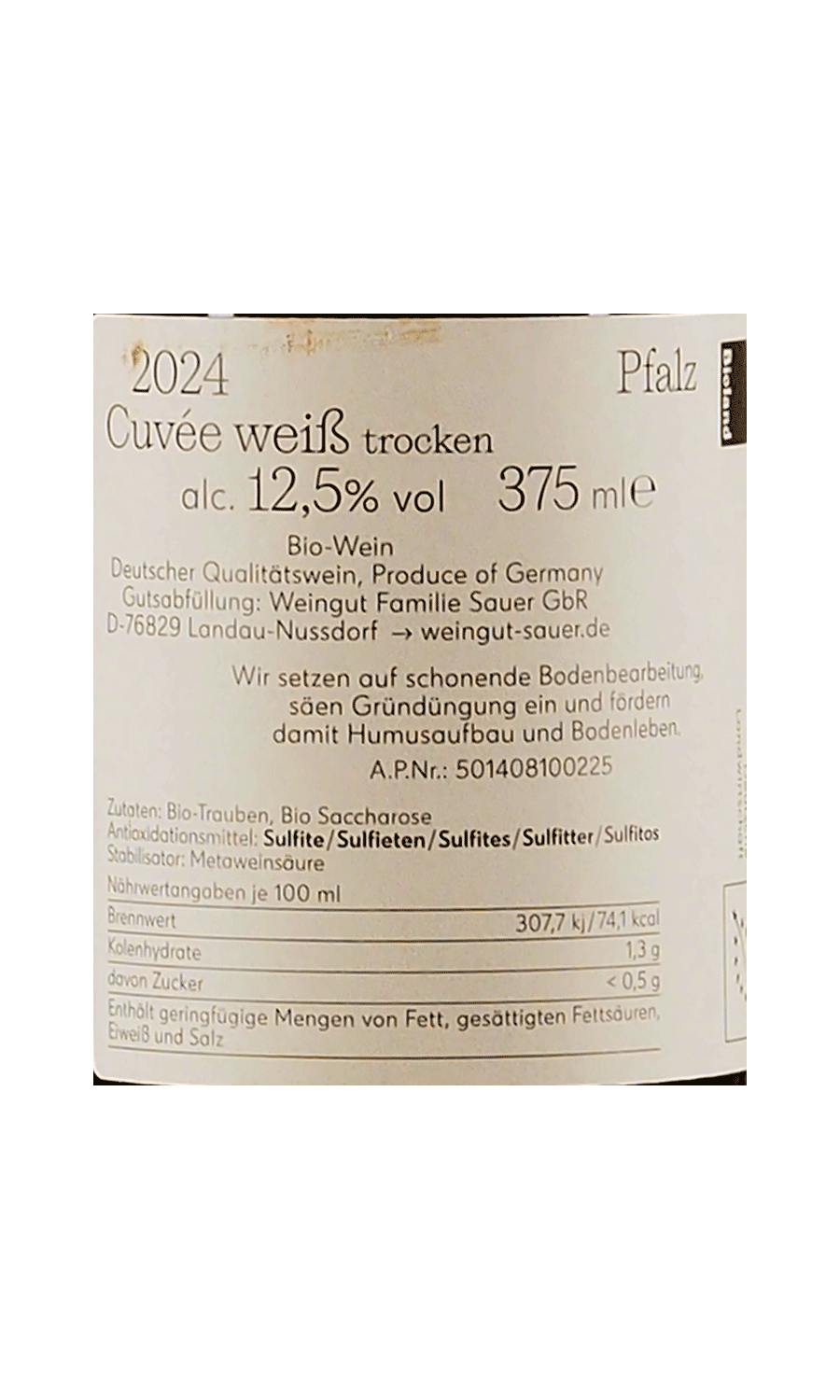 Sauer Wild und Wunderbar 0,375 L