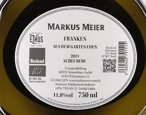 Markus Meier Scheurebe Garten Eden