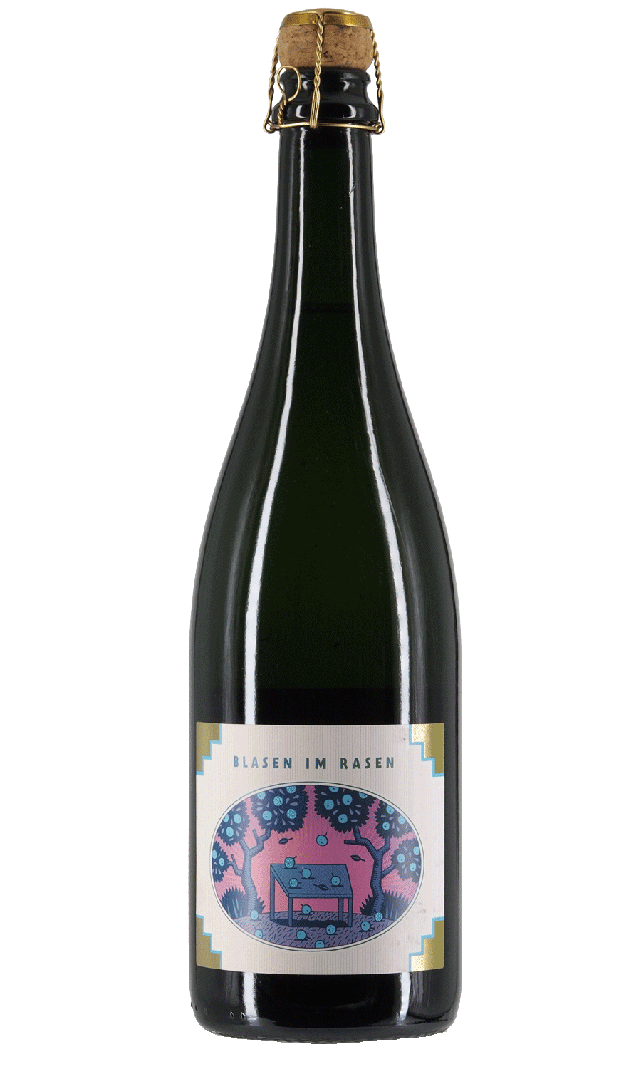 Steinberg Apfelschaumwein brut Blasen im Rasen 2010