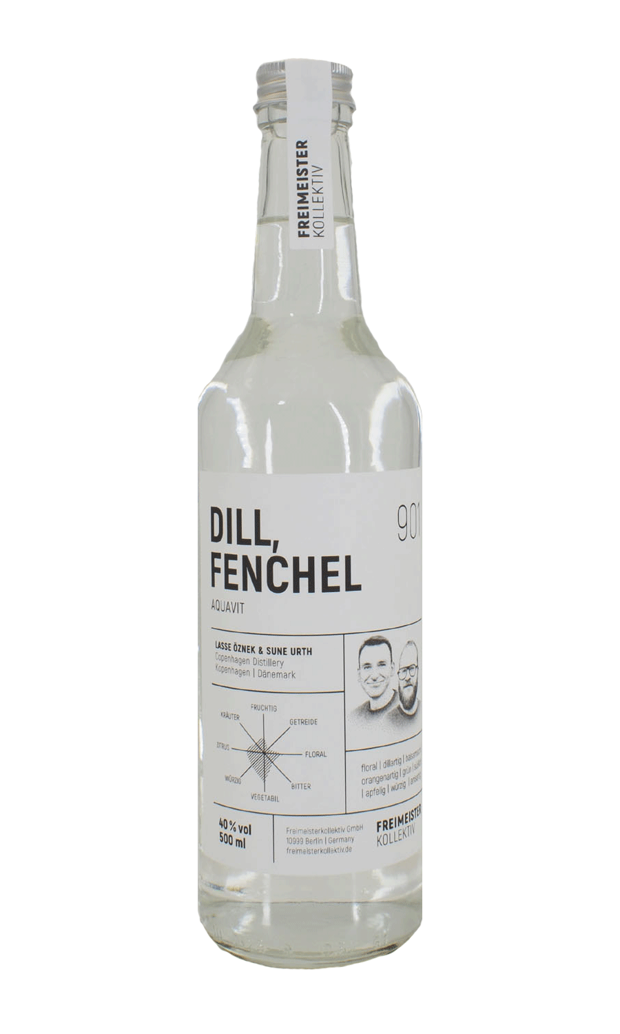 Freimeisterkollektiv AQUAVIT: DILL, FENCHEL 0,5 L