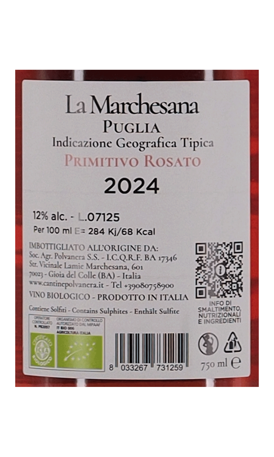 Polvanera La Marchesana Rosato di Primitivo
